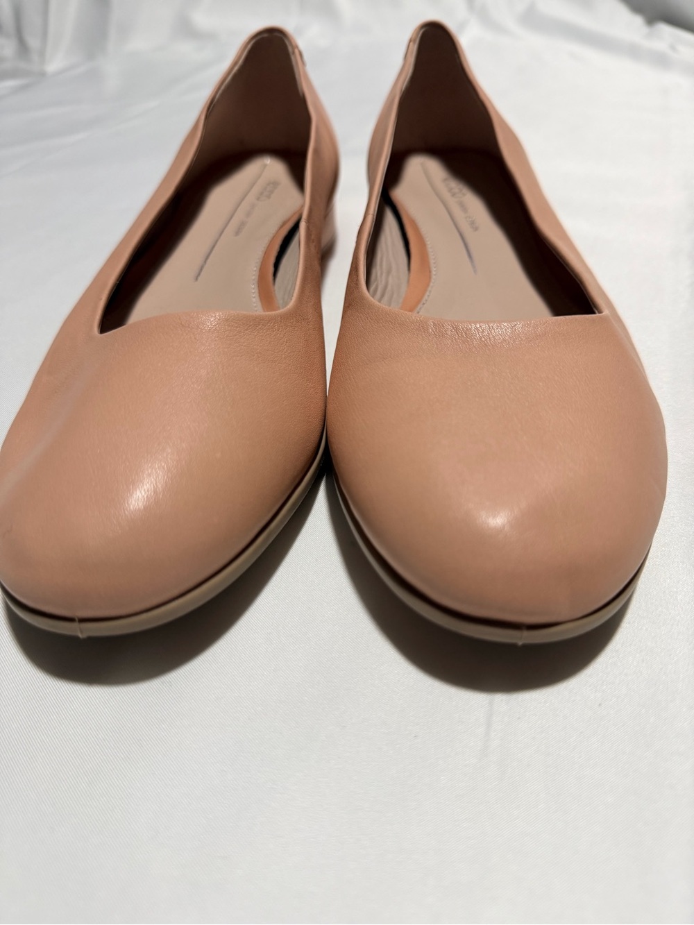 ECCO Anine Leather Ballerina - Blush Pink - Picture 5 of 9